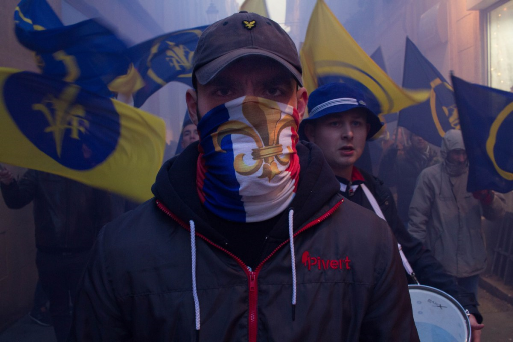 manifestation pro frexit de l'Action française