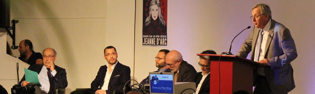 François Marcilhac introduisant le colloque Mai 68 et le Bien Commun, le 12 mai 2018 à Paris