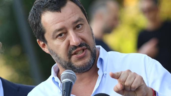 LE ministre de l'intérieur italien, Matteo Salvini