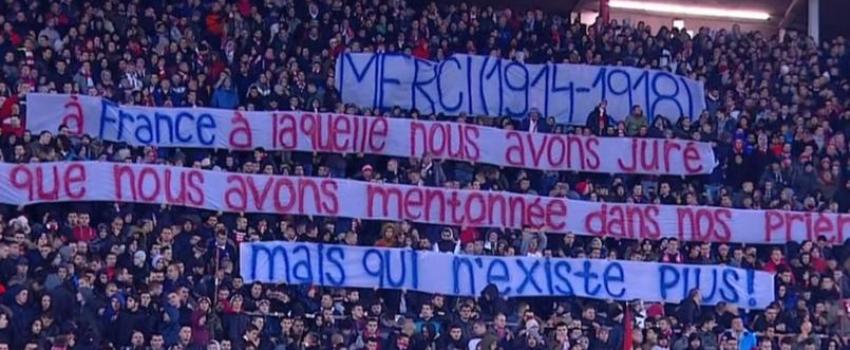 Belgrade-PSG : la banderole serbe qui s’adresse à «la France qui n’existe plus»