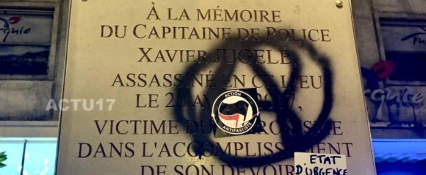 Gilets jaunes à Paris : La plaque en hommage à Xavier Jugelé taguée durant l’acte 18