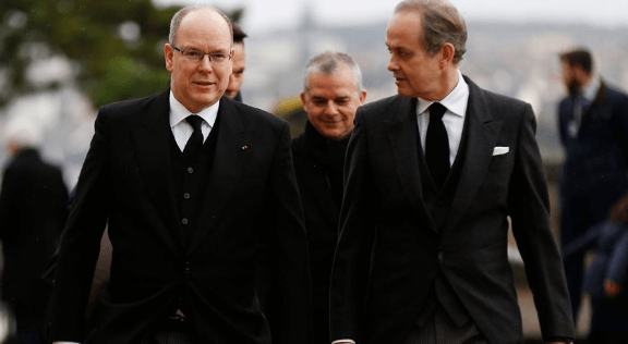 Funerailles du Comte de Paris avec Albert de Monaco