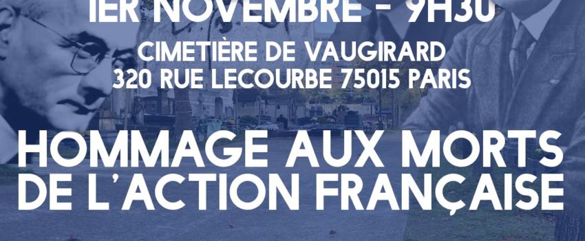 Ile de France : Hommage aux morts de l’Action française