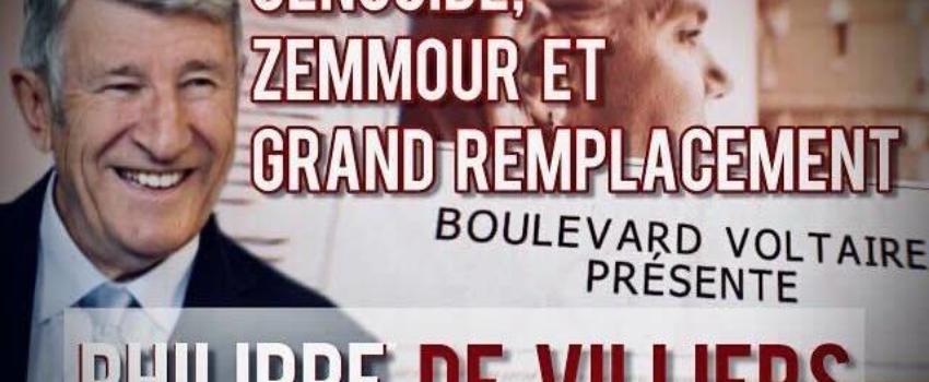 Philippe de Villiers : « Macron est en train de remplacer le peuple français »