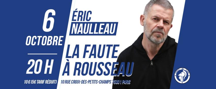 Eric Naulleau au Cercle de Flore le 06 octobre 2023