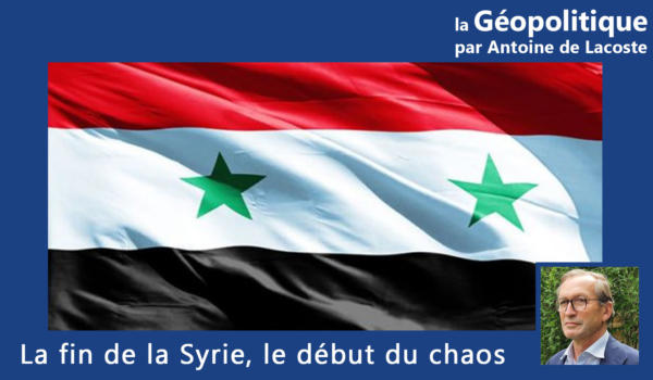 30.12.24-La fin de la Syrie le début du chaos